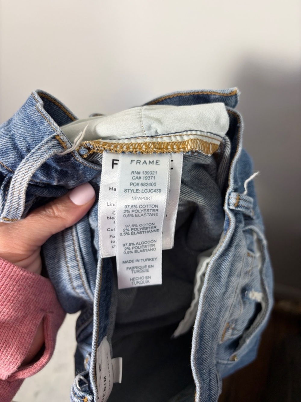 Frame Le Garçon Newport Distressed Ankle Crop Jeans - Picture 8 of 9